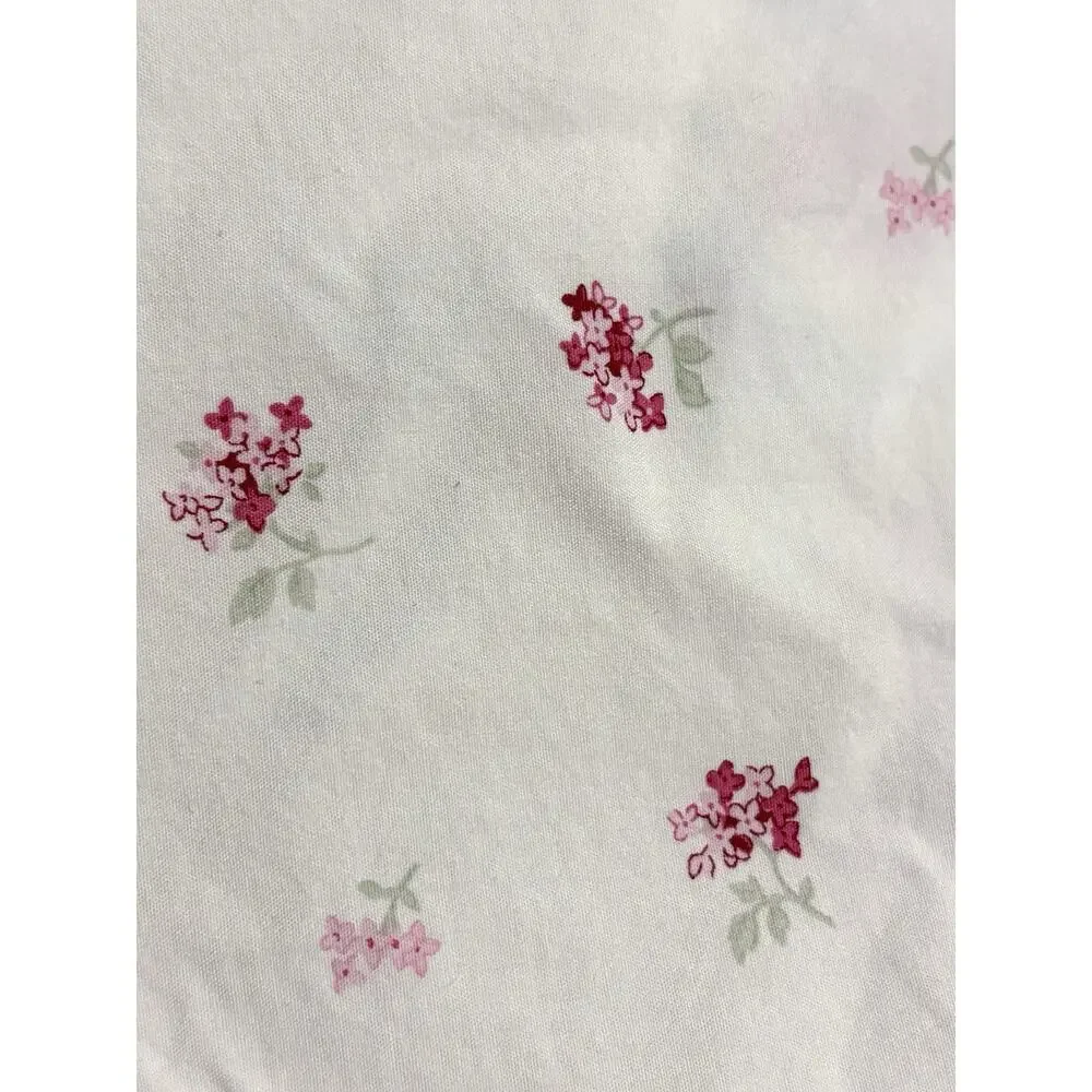 Simply Shabby Chic King Sunbleached 100% Cotton White Pink Floral Duvet Set 2014